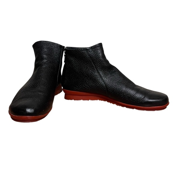 Arche ‘Baryky’ Soft Leather Zip Back Ankle Boot Red Sole 37 (6) - Picture 5 of 15
